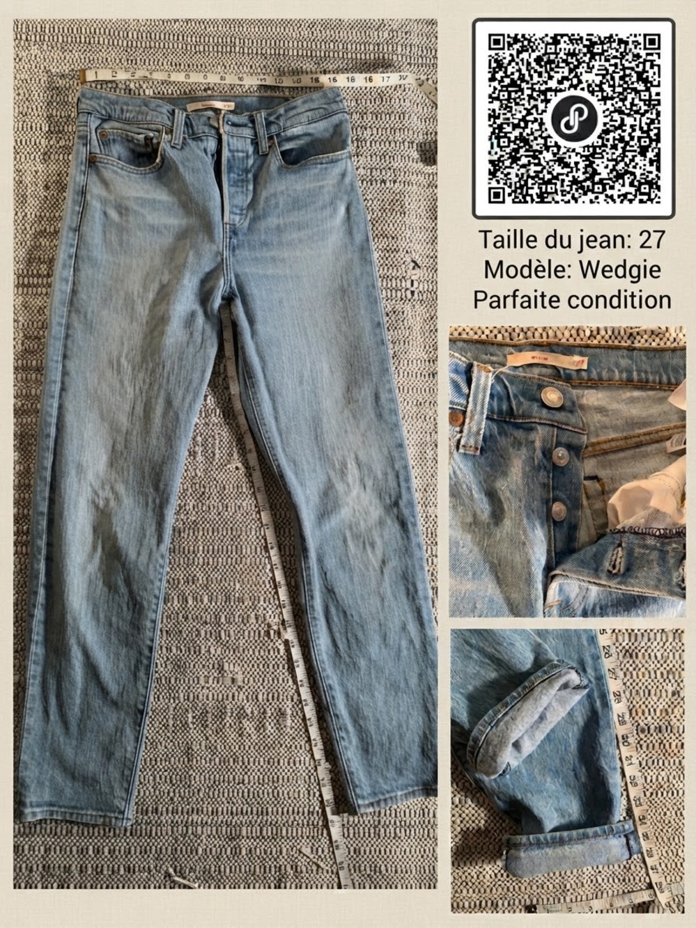 Levi's Wedgie Icon Jeans - Size 27